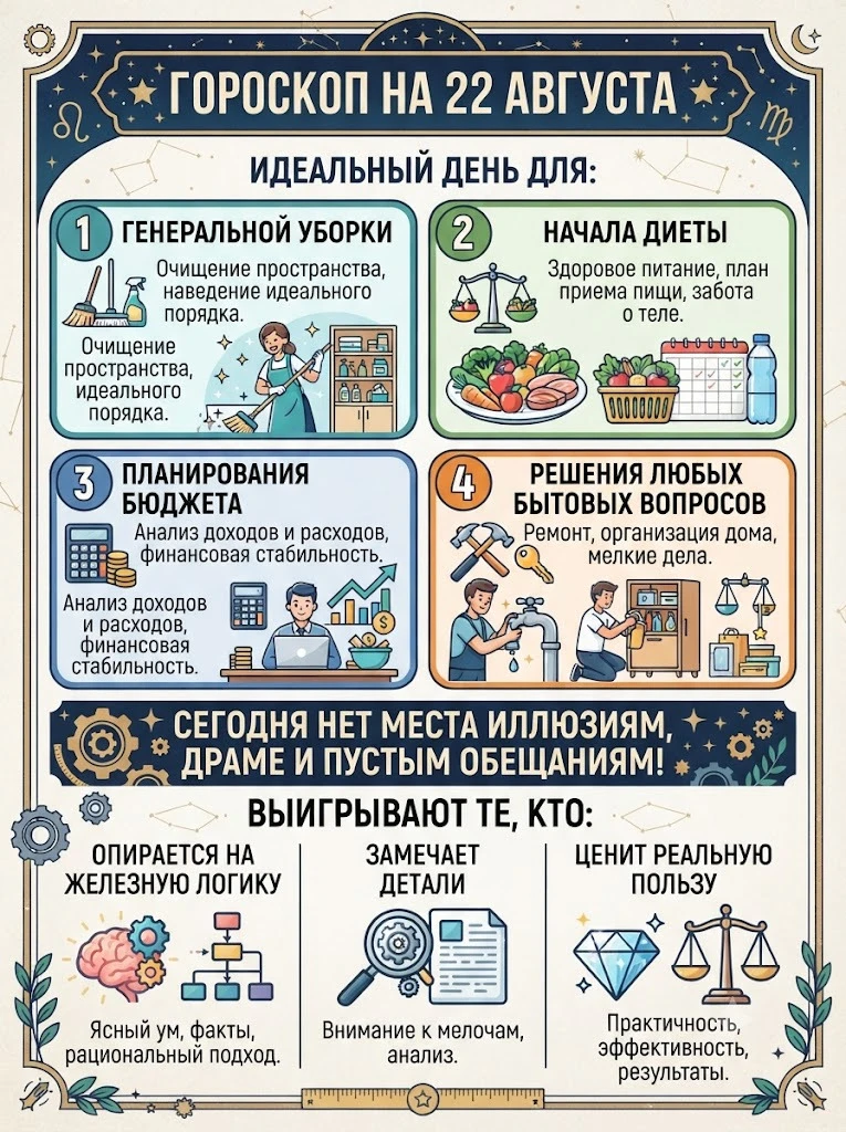 🌟 ГОРОСКОП НА 22 АВГУСТА 🌟