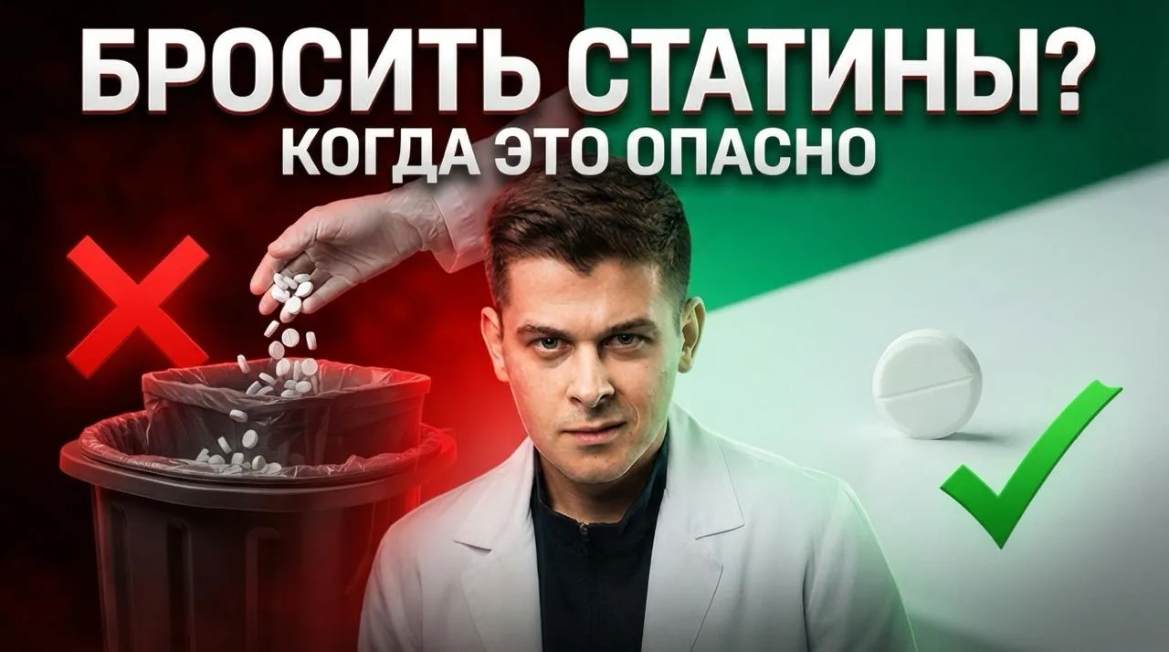 Когда статины можно бросить, а когда это смертельно опасно?