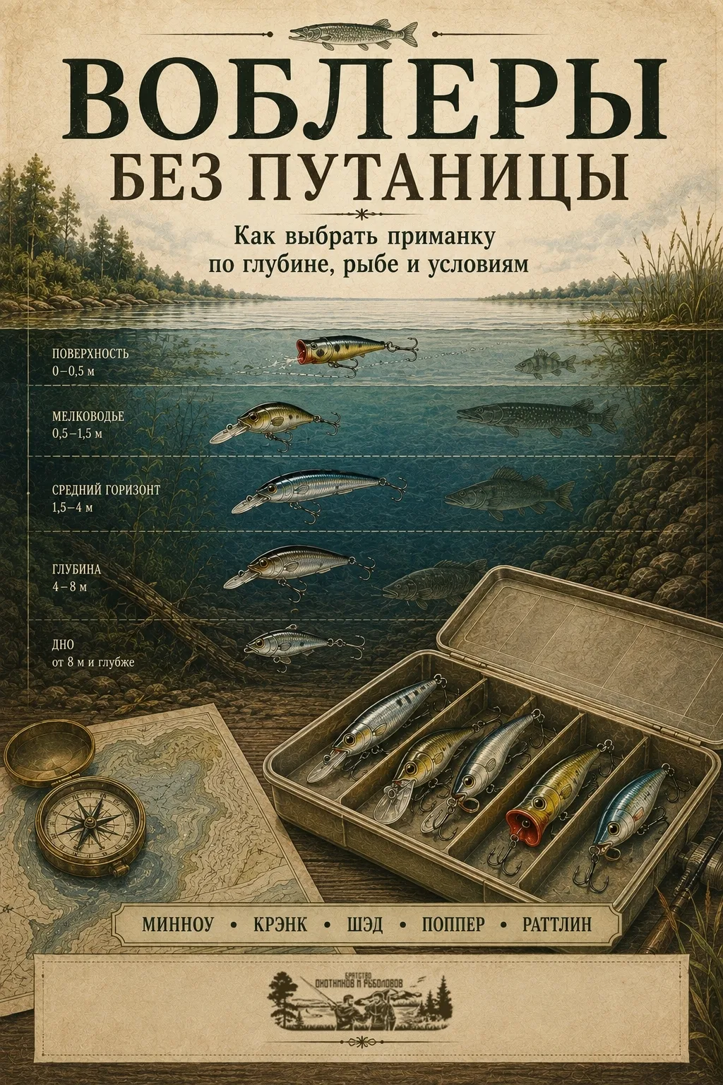 🎣 ВОБЛЕРЫ БЕЗ ПУТАНИЦЫ