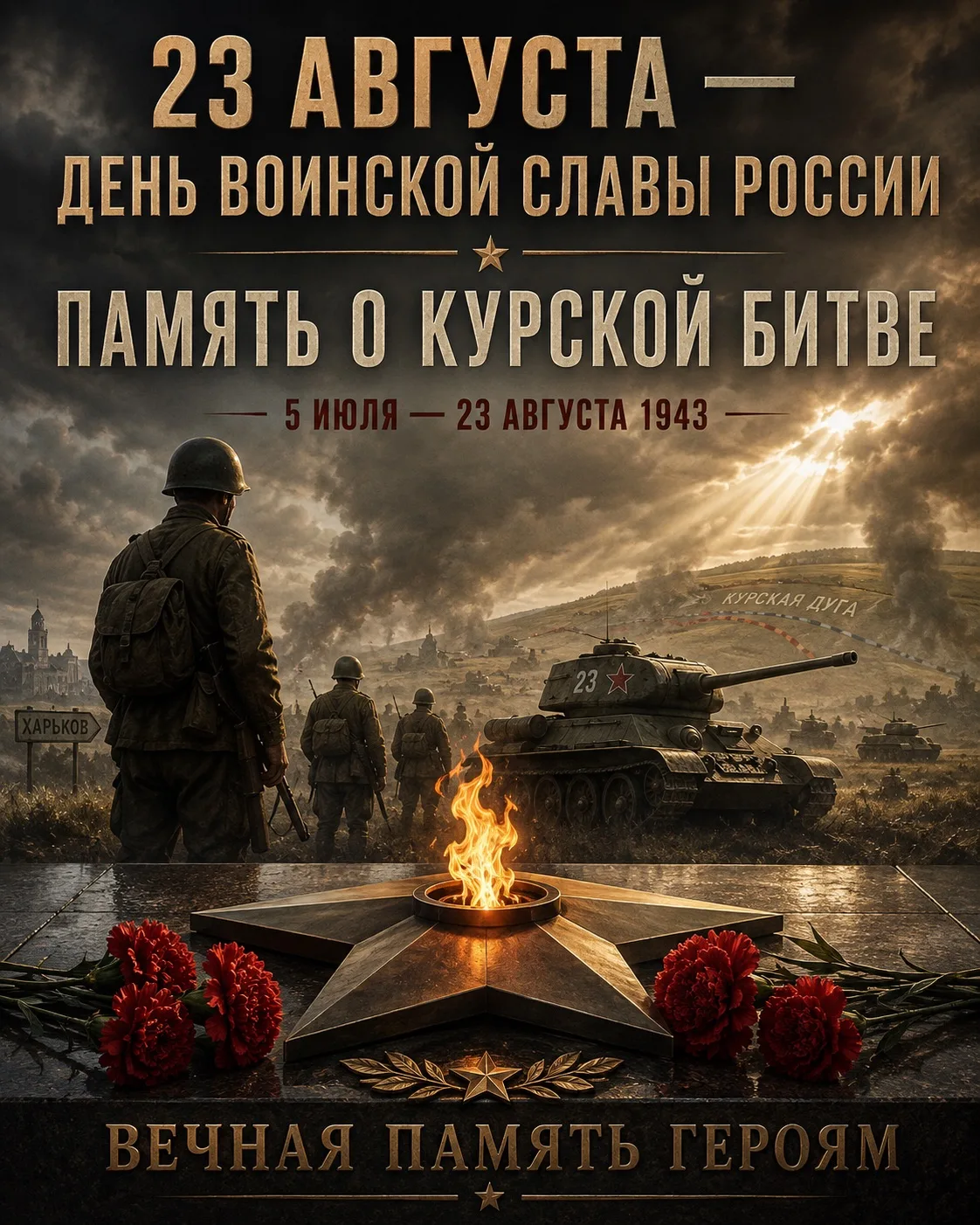 23 августа — День воинской славы России! Память о Курской битве