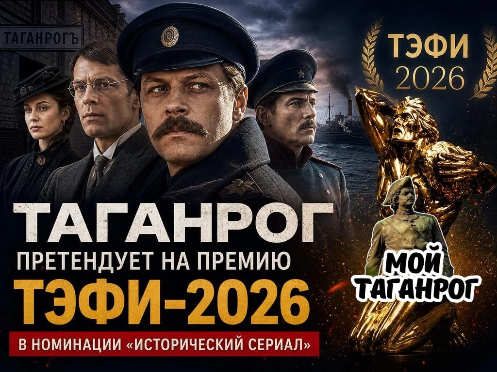 «Таганрог» в списке номинантов ТЭФИ-2026  Сериал «Таганрог» (18+) претендует на «Орфея» в категории 