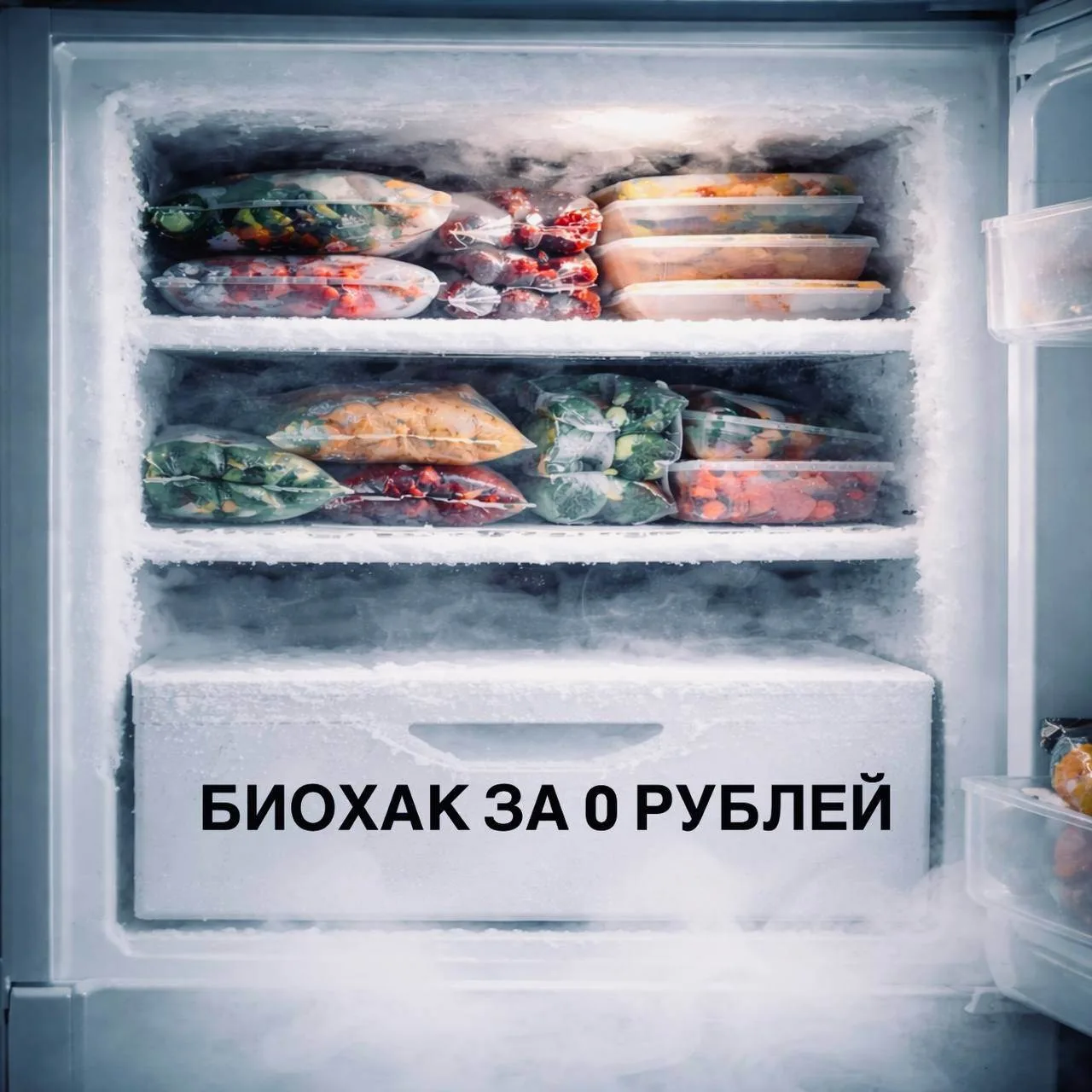Биохак за 0 рублей: если нервничаете - откройте морозилку ❄️Если чувствуете, что накрывает стресс, п