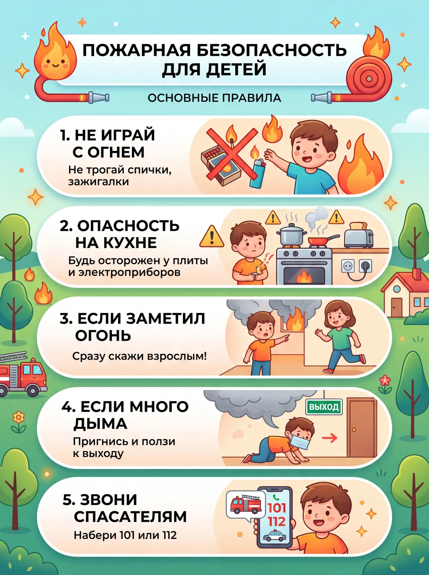 Повторим правила пожарной безопасности!