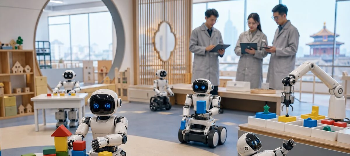 В Пекине открылся детский сад для роботов🤖
