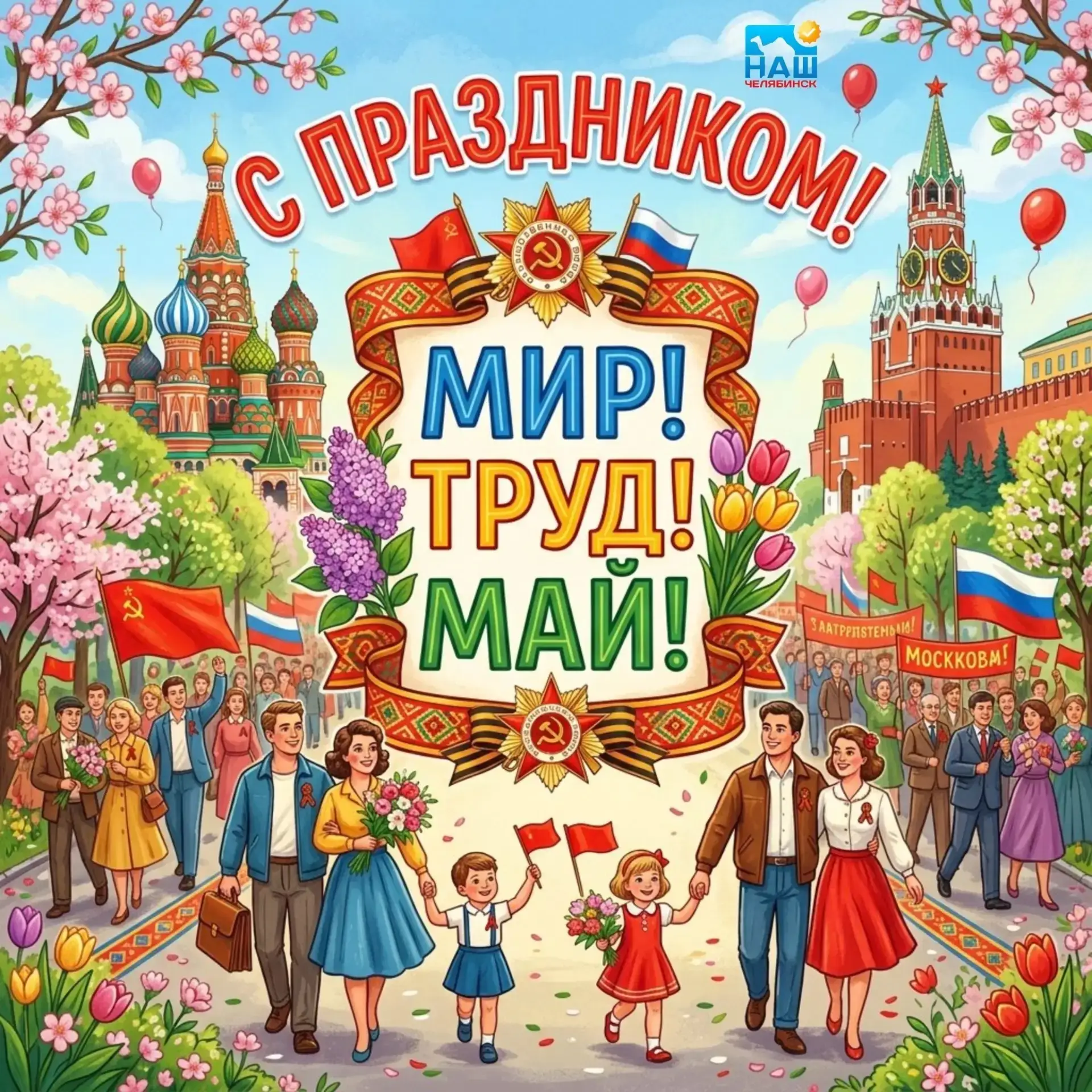 🕊️ Уважаемые подписчики нашего канала! Поздравляем вас с праздником Весны и Труда! 
 В этот майский