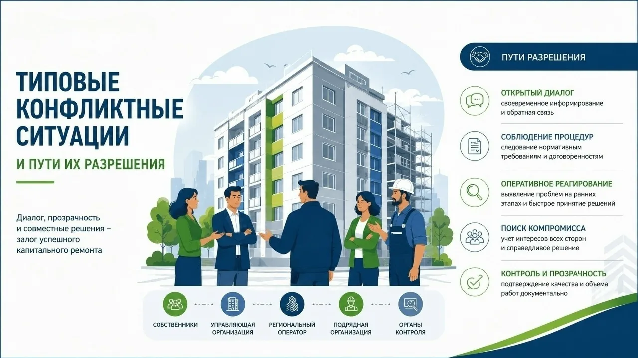 В работе по капитальному ремонту многоквартирных домов важно не только выполнение технических задач,