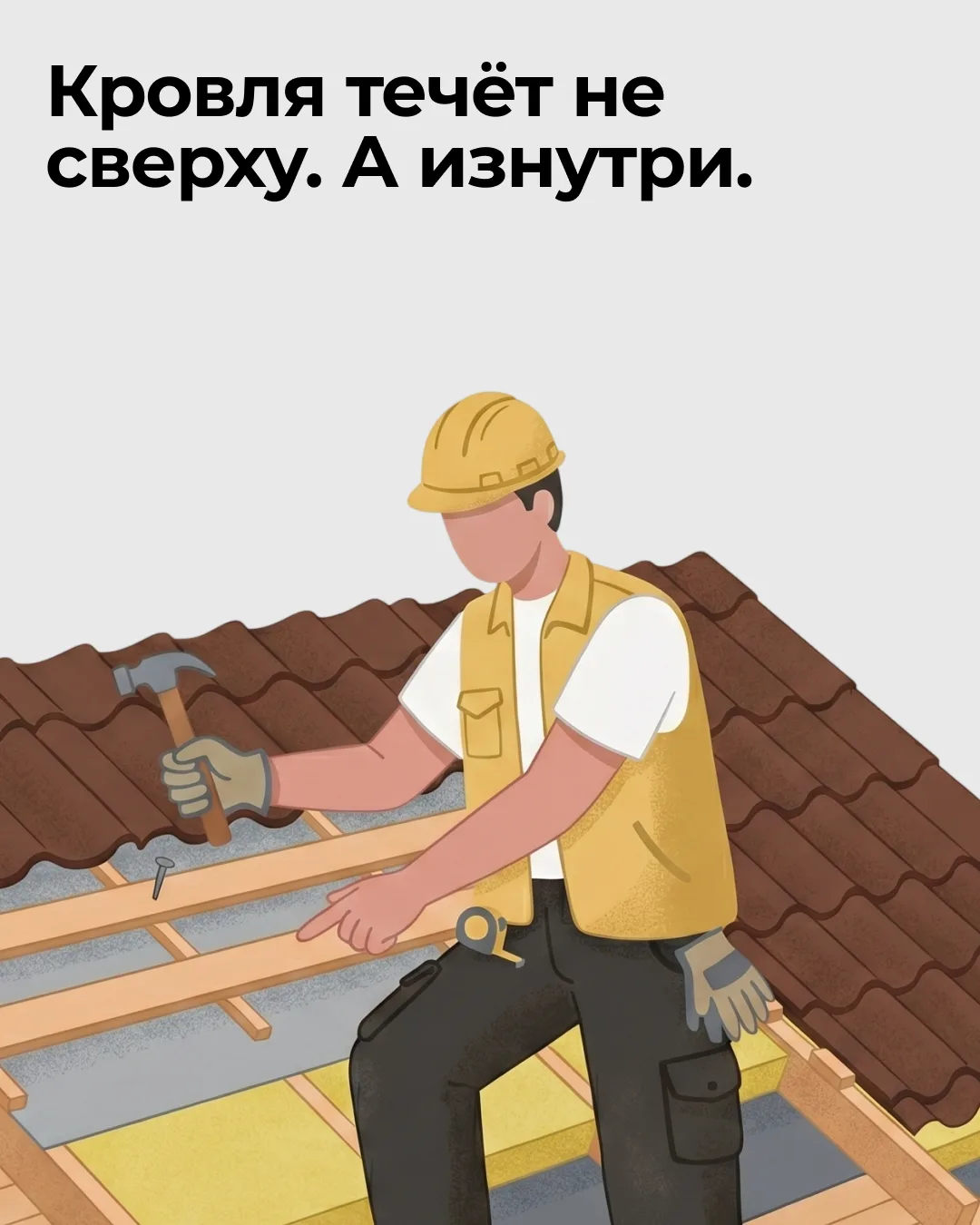 Странно звучит, но факт: кровля чаще «течёт» не от дождя, а от того, что внутри. Конден...