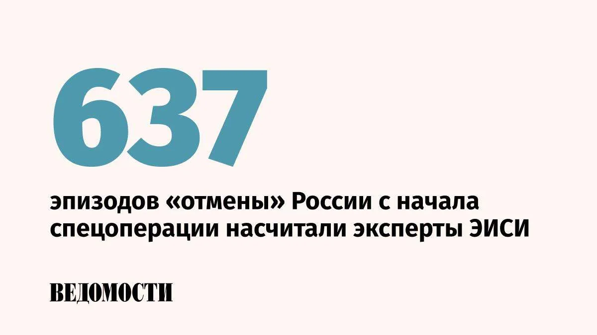 Более 600 эпизодов ограничений и отказов от сотрудничества с Россией с февраля 2022 год...