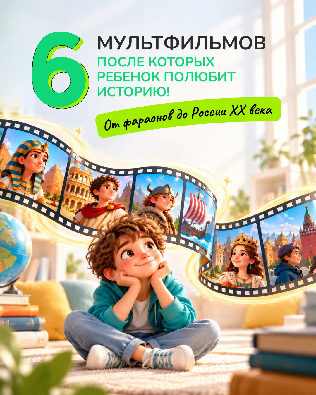 А что, если начать изучать историю… с мультиков? 🍿
