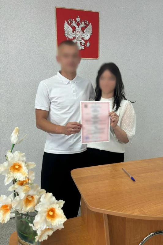 ❤ Воронежец женился на давней возлюбленной прямо в колонии Панинского района