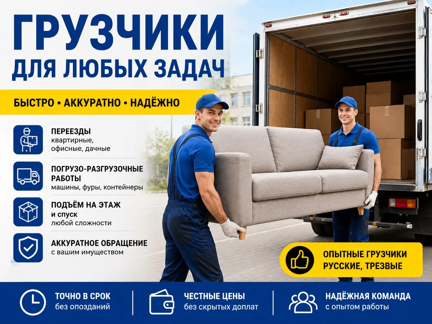 ❗️Грузчики и Разнорабочие в Челябинске❗️