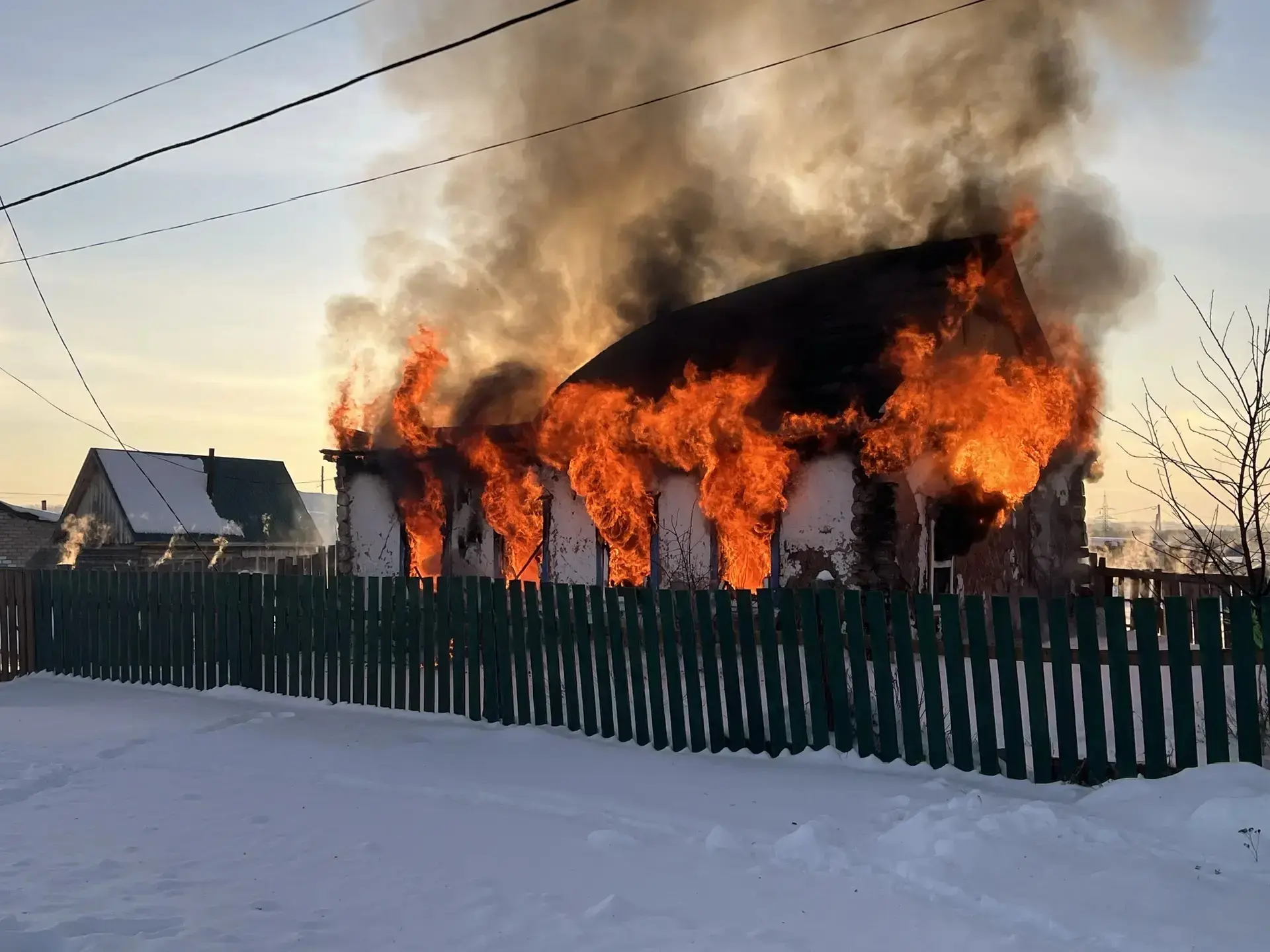 🔥Сегодня 17 января 2026 года в с. Кундряк произошел пожар, который, к счастью, обошелс...