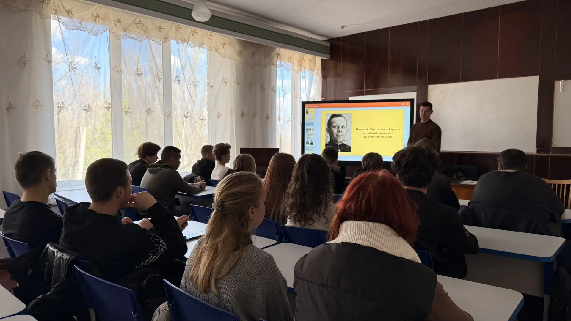 🌟 В ХАУ прошла лекция «Память о Герое Херсонщины — Николае Таране»!  📌Для студентов Херсонского агра