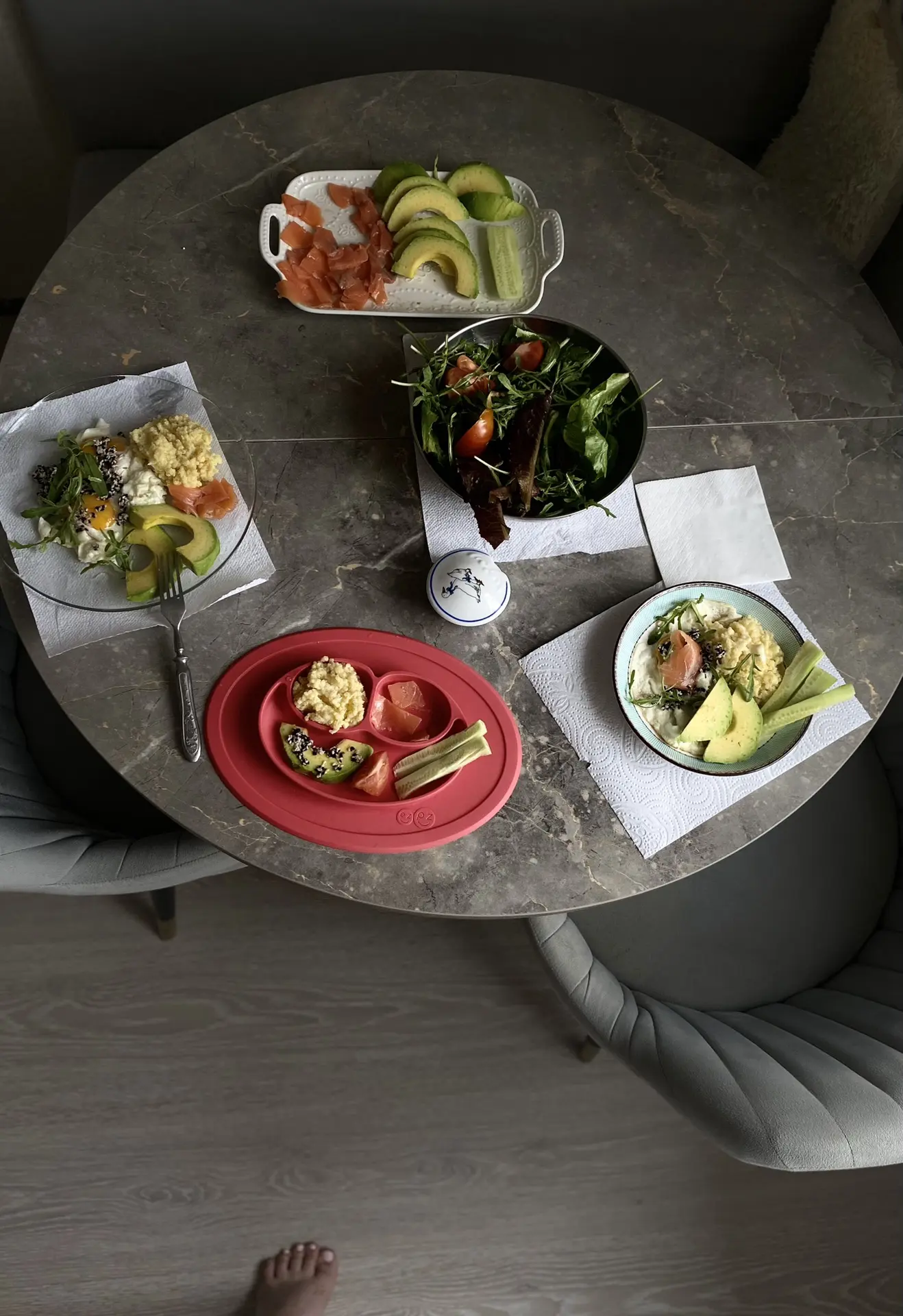 Давно не делилась с Вами, калорийными завтраками.🥑🥬💚