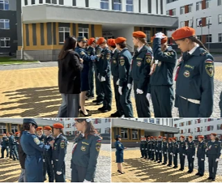 Кадеты 8М‑МЧС прошли ежегодный смотр формы перед Днём знаний