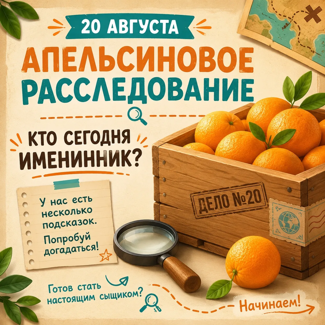 💫20 августа — самый добрый и апельсиновый день в году! 🍊✨ Сегодня мы отмечаем день ро...