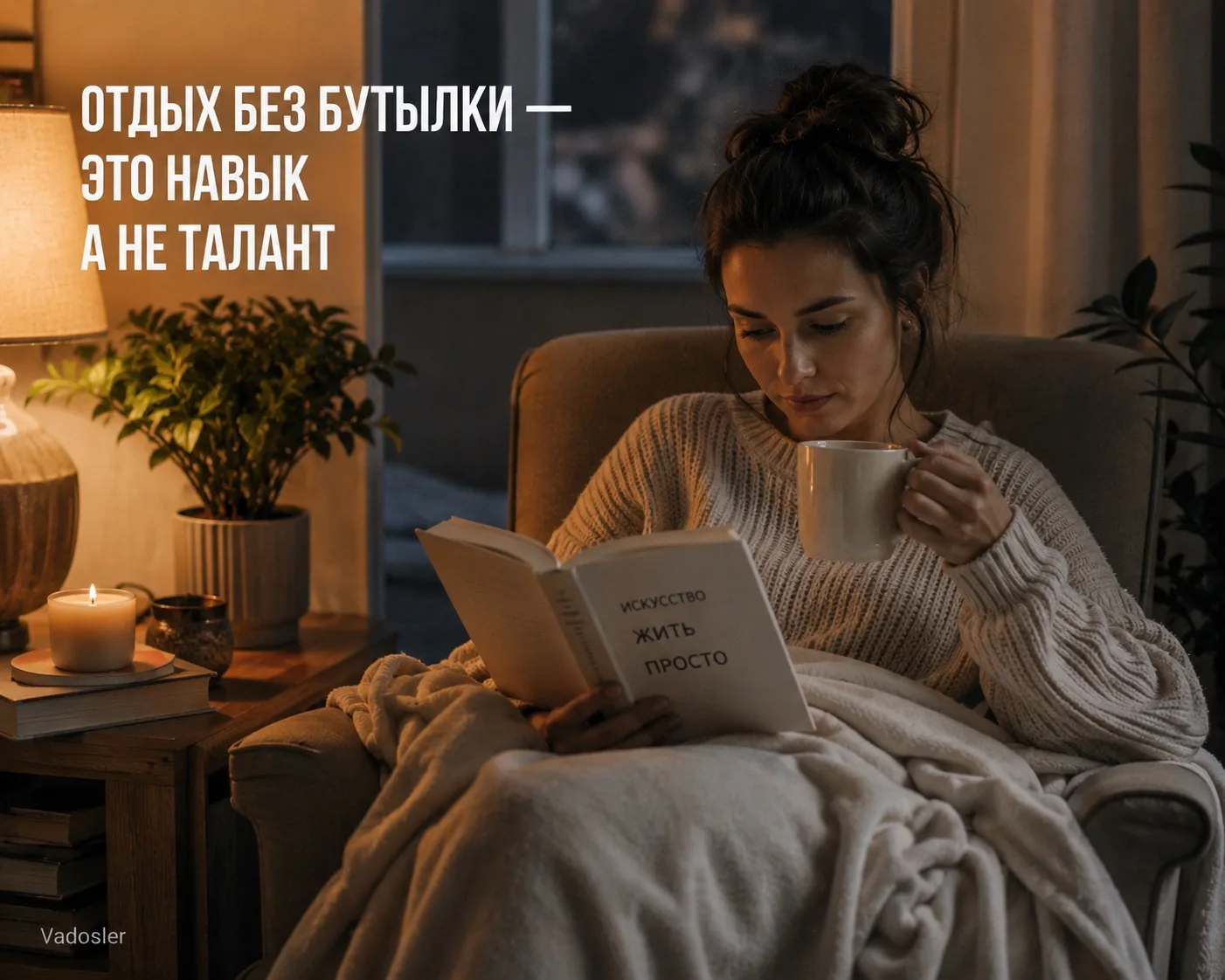 Большинство людей никогда не учились отдыхать без алкоголя.

С детства нас учили работать, терпеть, 