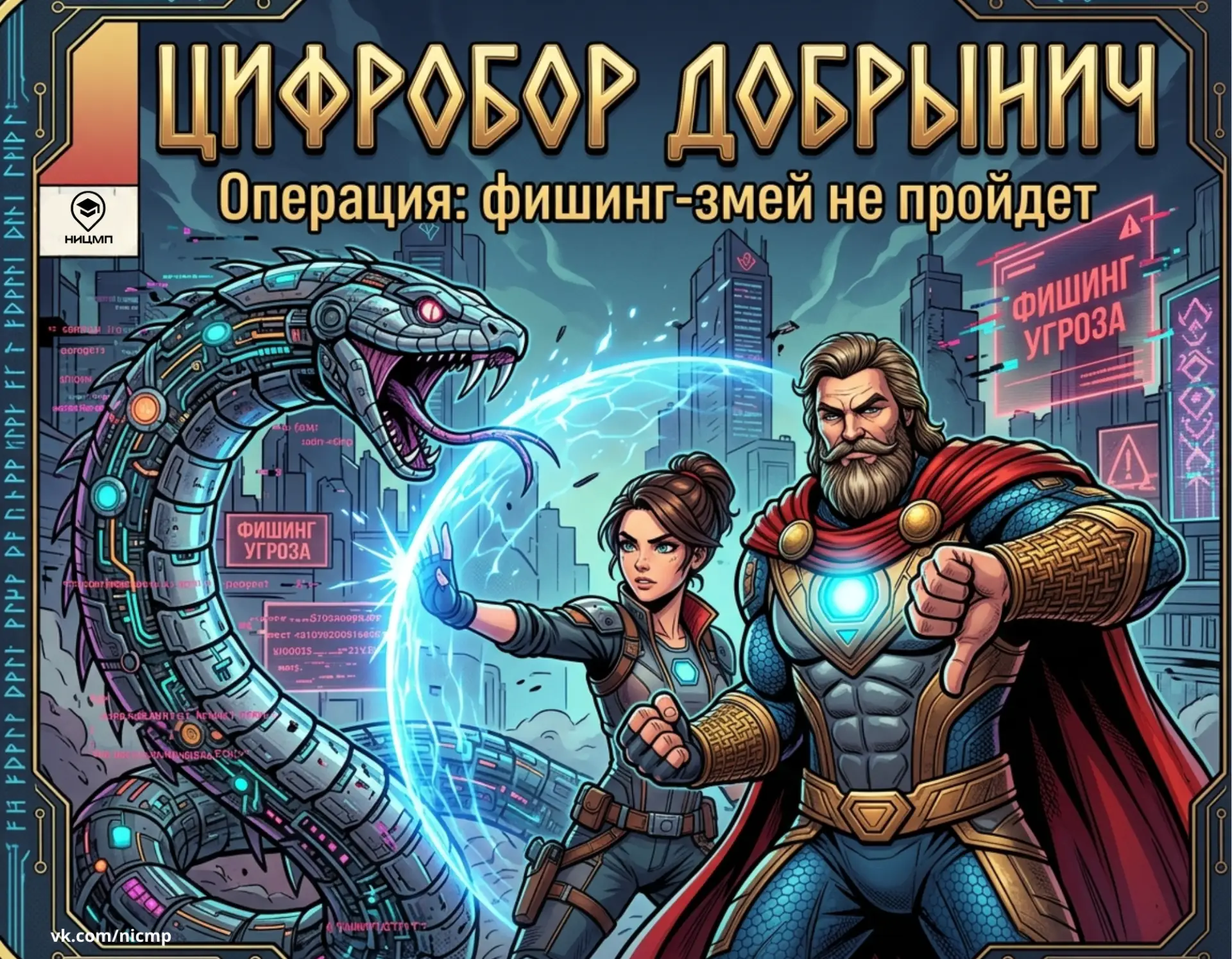 🐍 Аня против фишинг-змея: как не попасть в цифровую ловушку