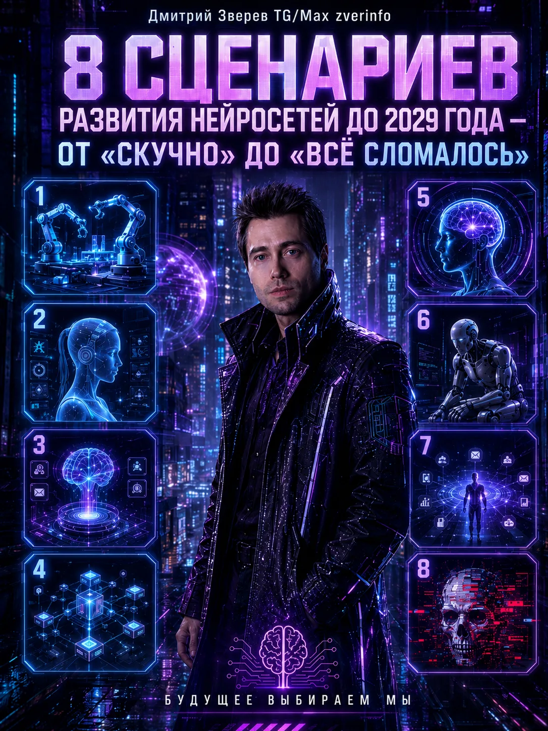 🔮 8 сценариев развития нейросетей до 2029 года - от «скучно» до «всё сломалось»