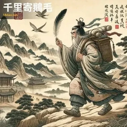 千里送鹅毛qiān lǐ sòng é máo