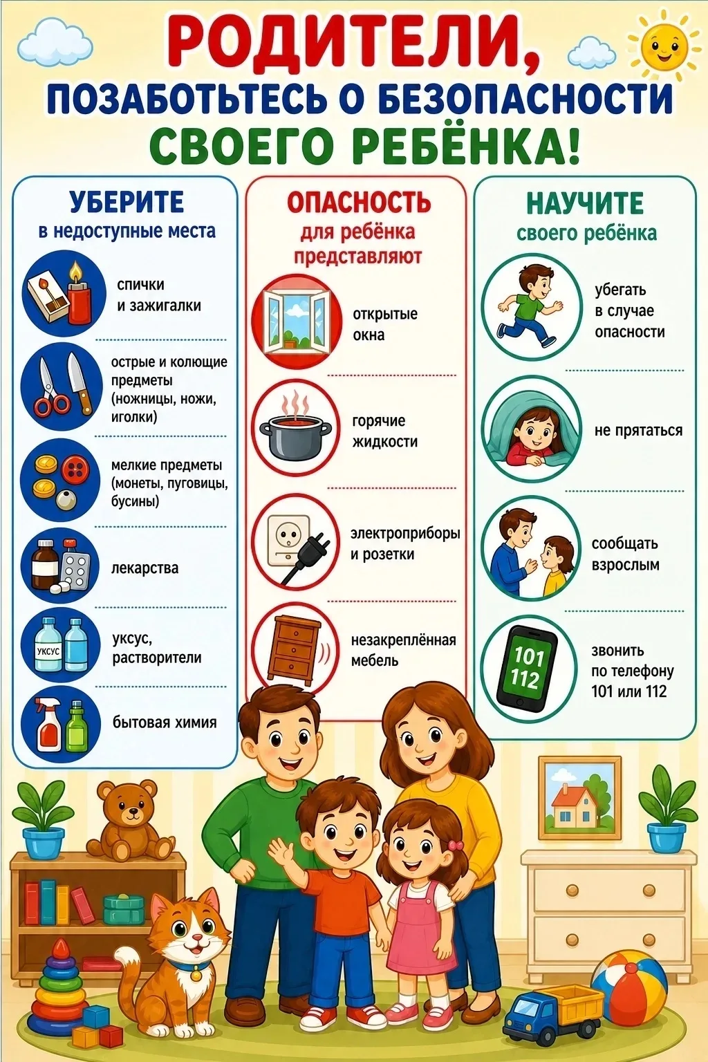✅️Правила безопасности во время летних каникул