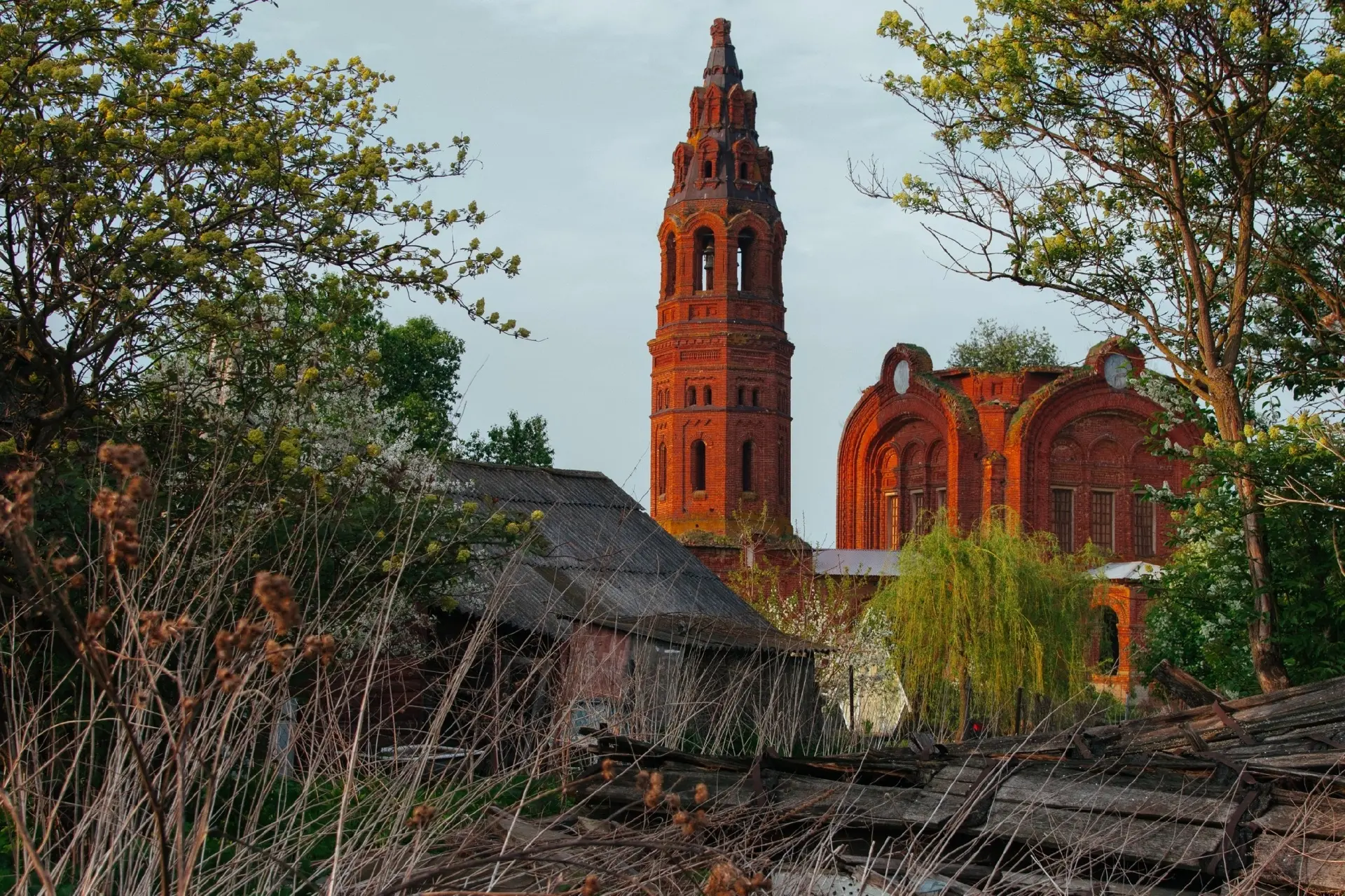 Церковь Николая Чудотворца в деревне Нижнее Калужская область 💒