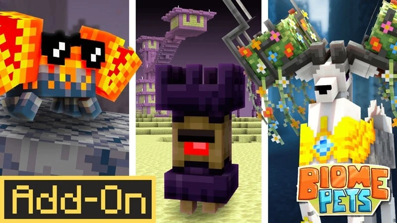 Аддон Biome Pets [ОБНОВЛЕНИЕ] 1.4