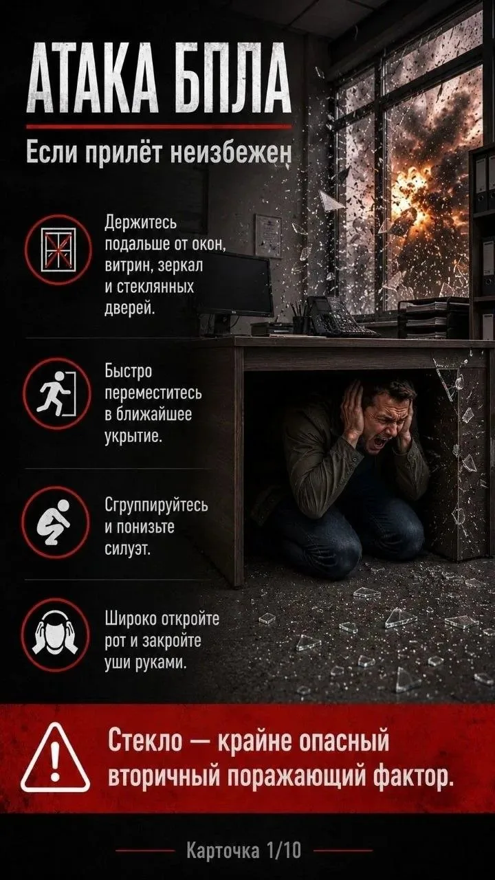 Как вести себя при непосредственной угрозе атаки БПЛА