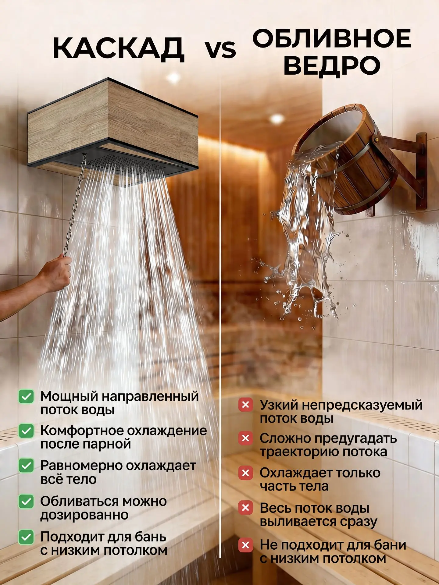 ⚡️Каскад: мощный заряд энергии в каждом обливании⚡️