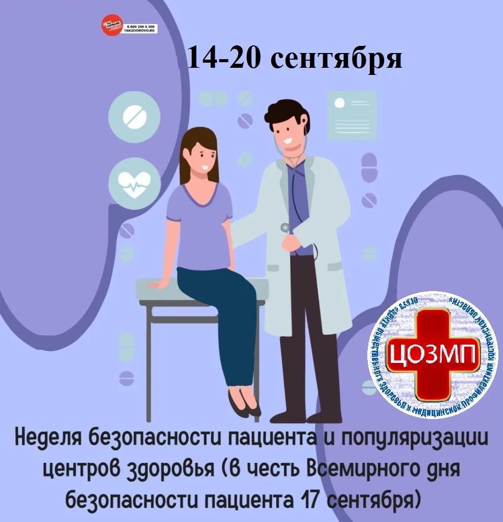 Неделя безопасности пациента и популяризации центров здоровья