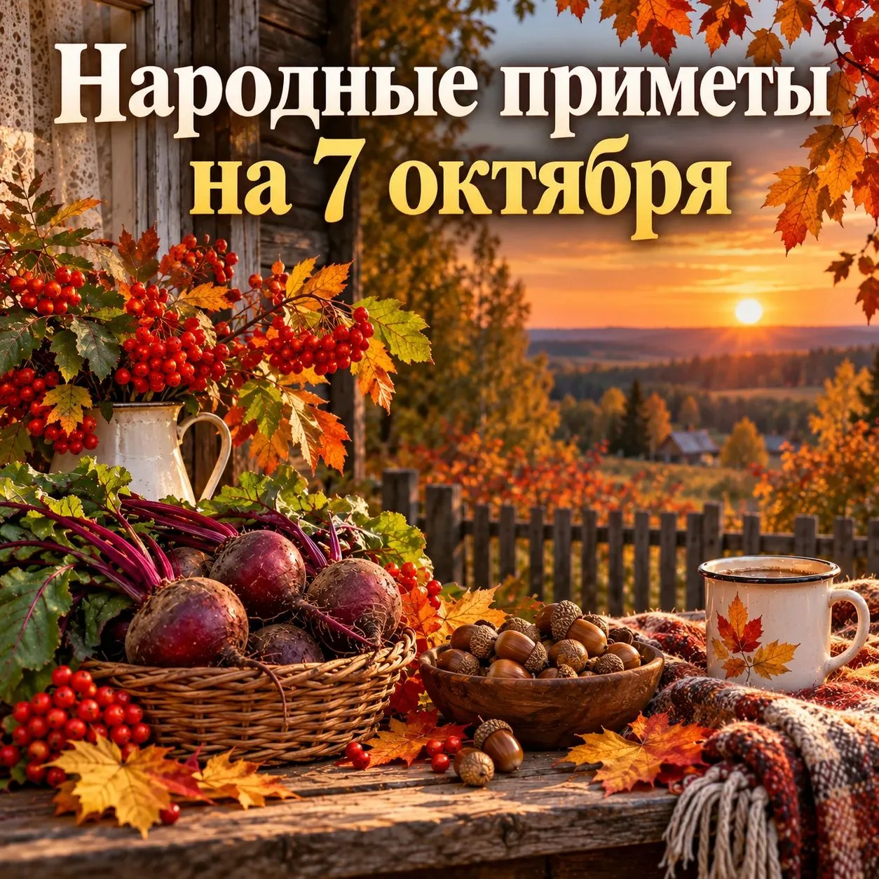 🍂 НАРОДНЫЕ ПРИМЕТЫ НА 7 ОКТЯБРЯ — ФЁКЛА ЗАПРЯДИЛЬНИЦА