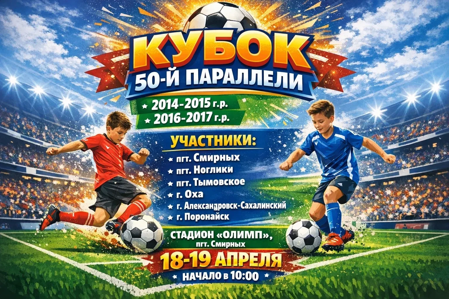 ⚽️ «Кубок 50-й параллели» — открытие футбольного сезона !