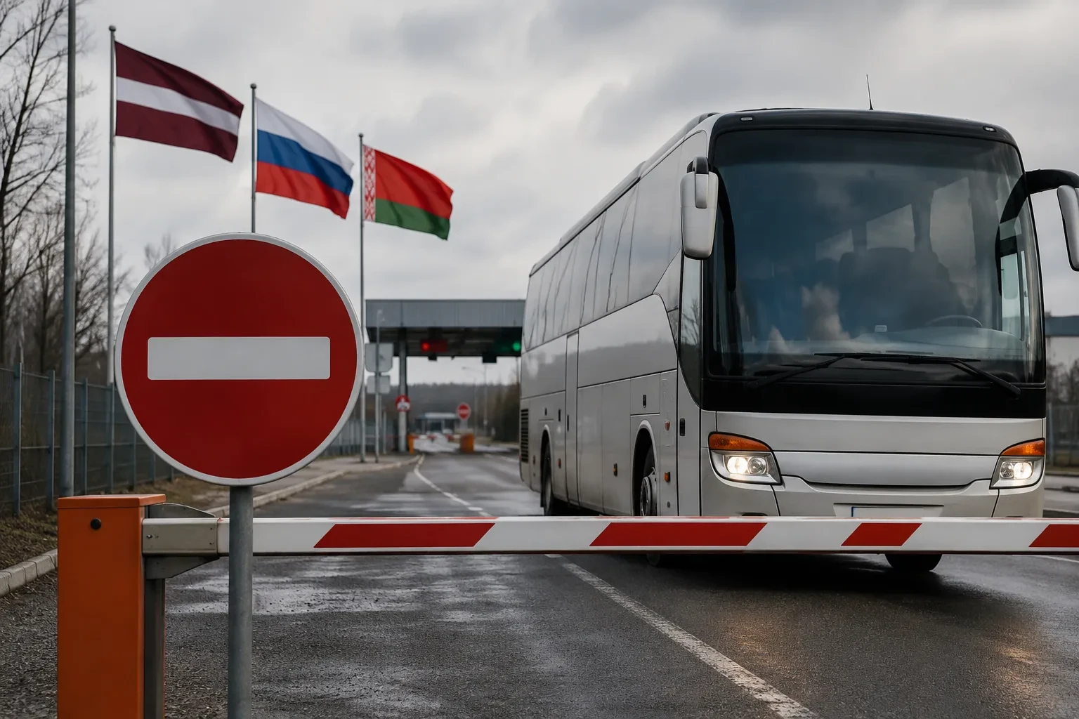 Латвия планирует полностью запретить пассажирские перевозки в Россию и Беларусь