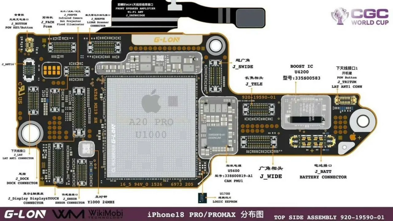 🔴 СТОП-ХАЙП:
Первые качественные фото платы iPhone 18 Pro уже в сети. И они переворачивают представ