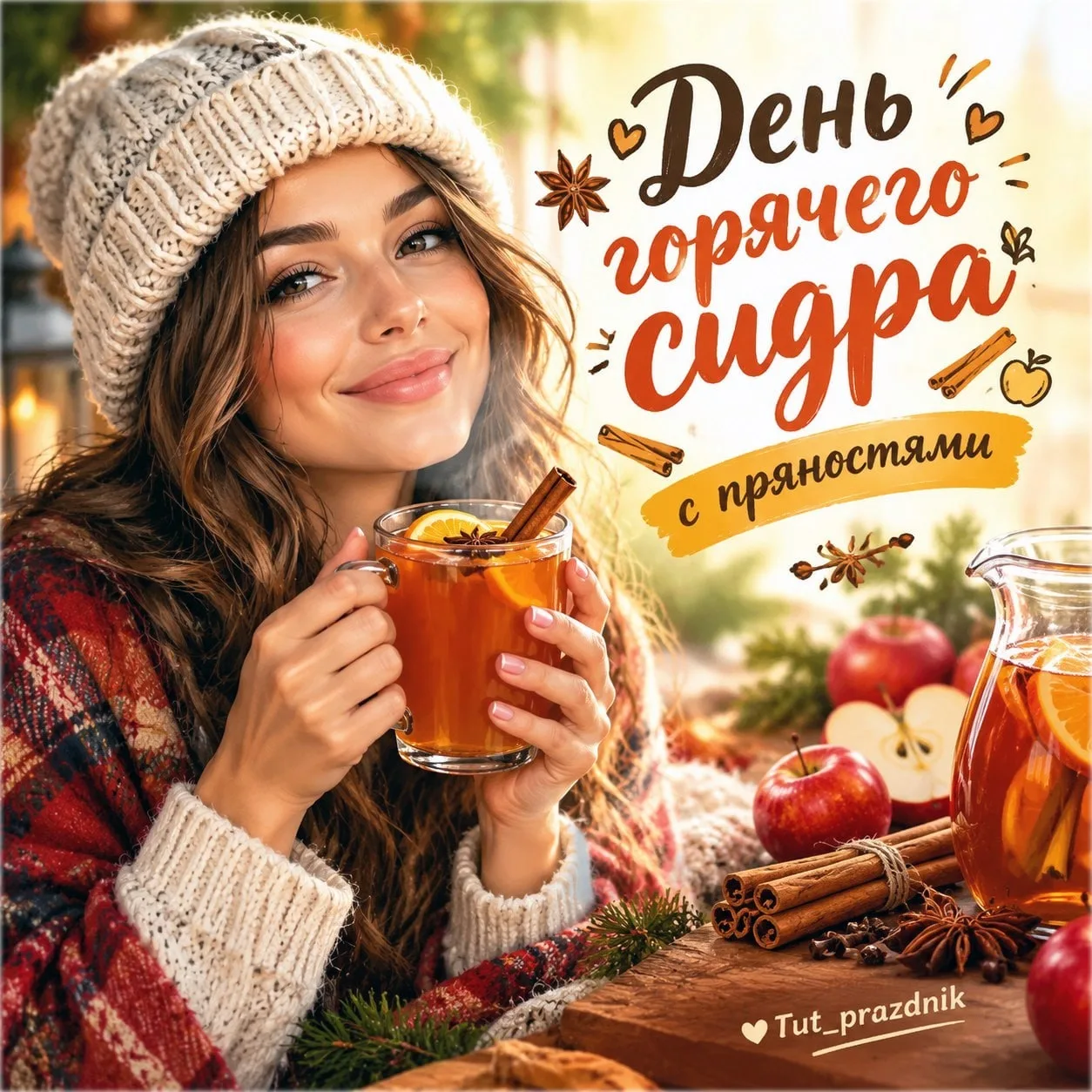 🍎🍂 30 сентября — День горячего сидра с пряностями ☕️✨