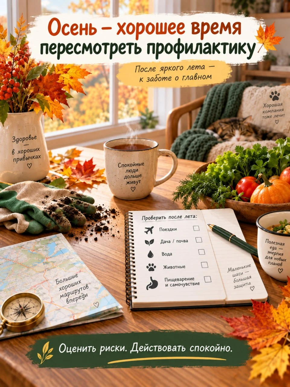 Осень — хорошее время пересмотреть профилактику.