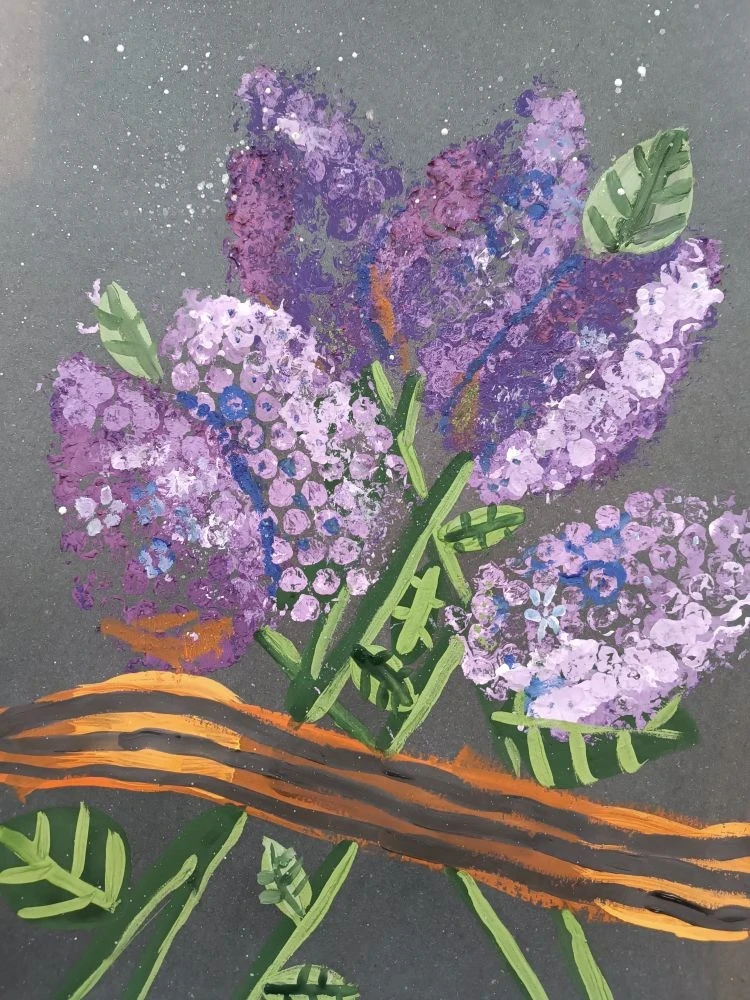 🌸 СИРЕНЬ ПОБЕДЫ В АРТ-СТУДИИ «ПОДСОЛНУХ» 🎨Дорогие друзья! В нашей арт-студии «Подсолн...