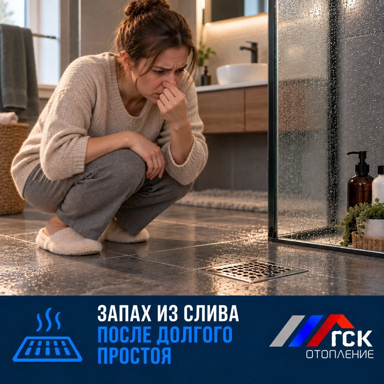 Запах из слива после долгого простоя