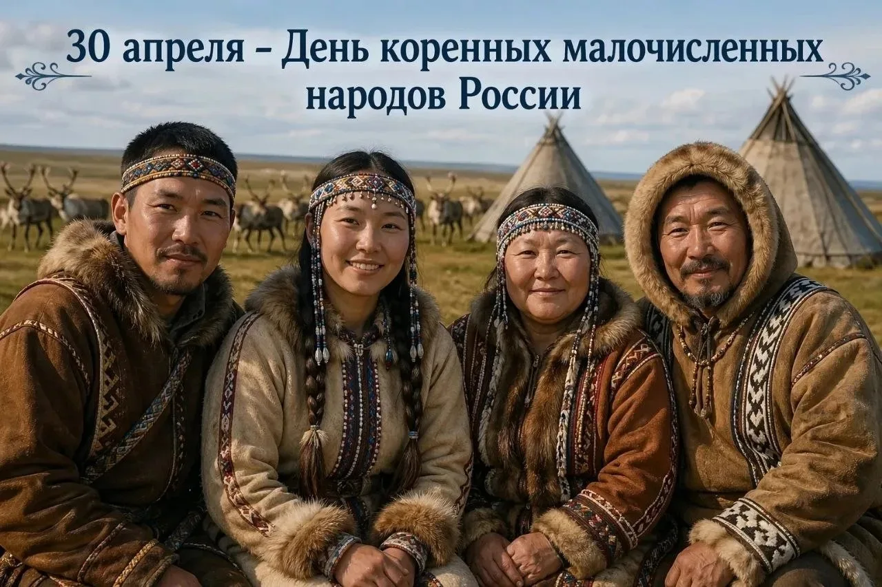 30 апреля — дата Дня коренных малочисленных народов Российской Федерации.  Это установлено Указом Пр