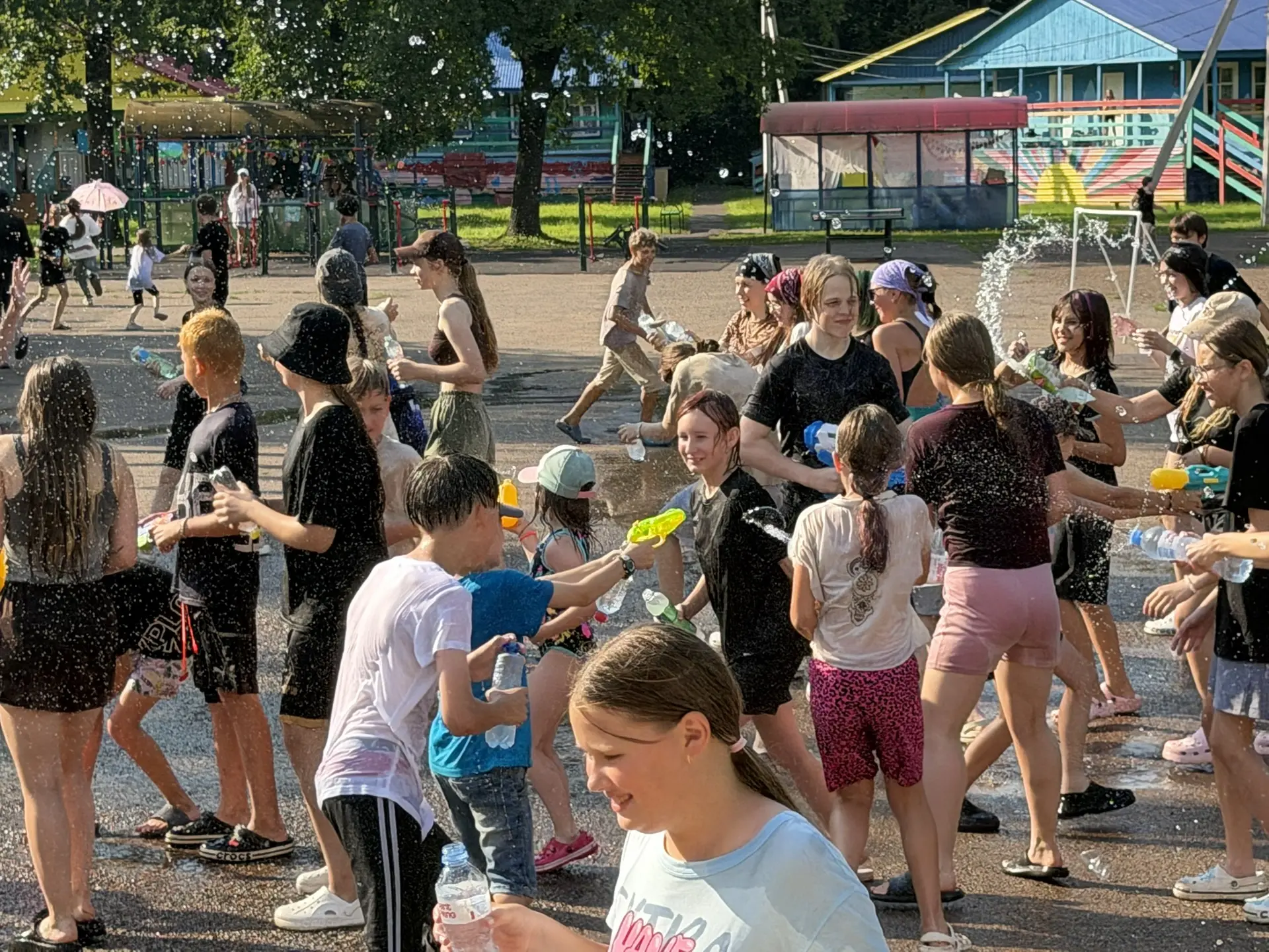 обливашки в лагере «Радуга»💦🌈