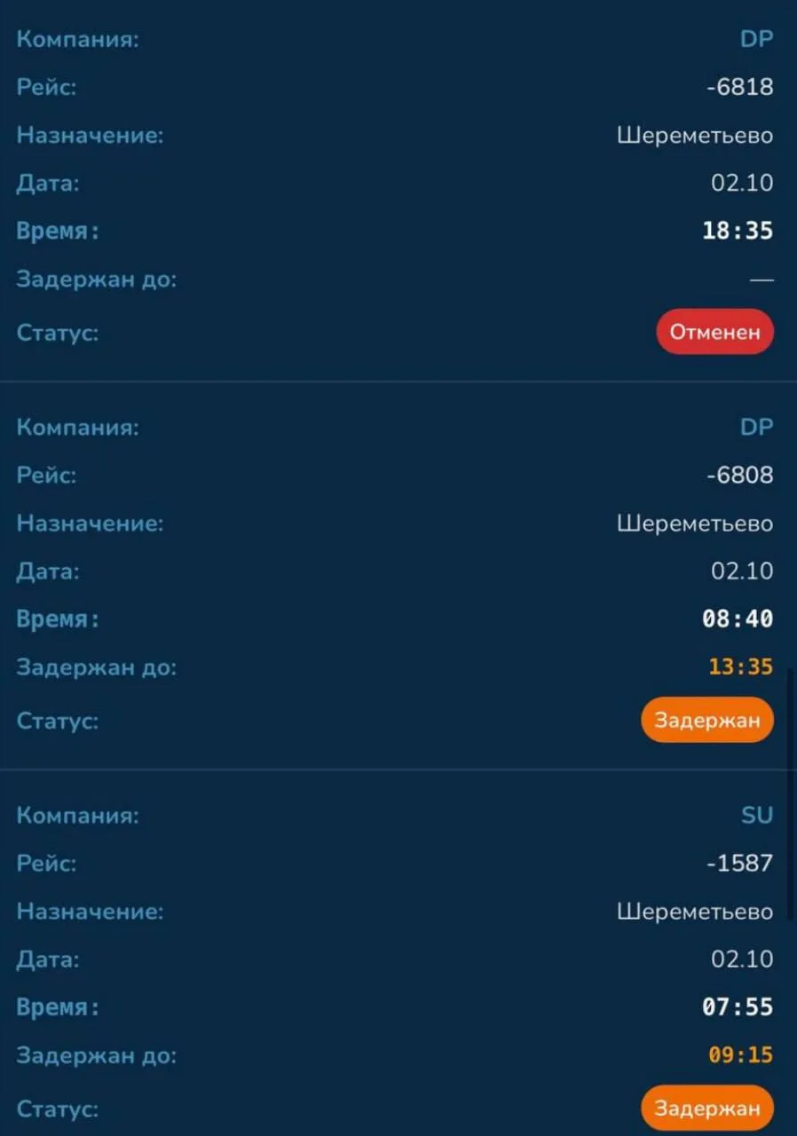 Рейсы задерживаются в аэропорту Чебоксар