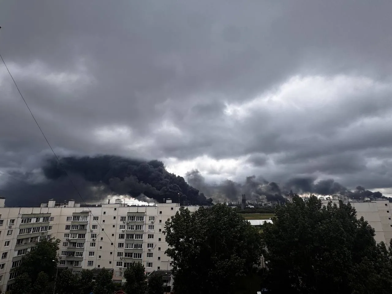 Массированный удар по Москве