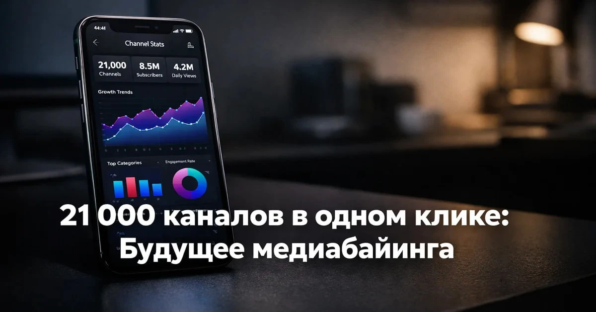 21 000 каналов. Все показатели. Бесплатно.  Вы платите 50 000₽ за размещение. Получаете 2К просмотро
