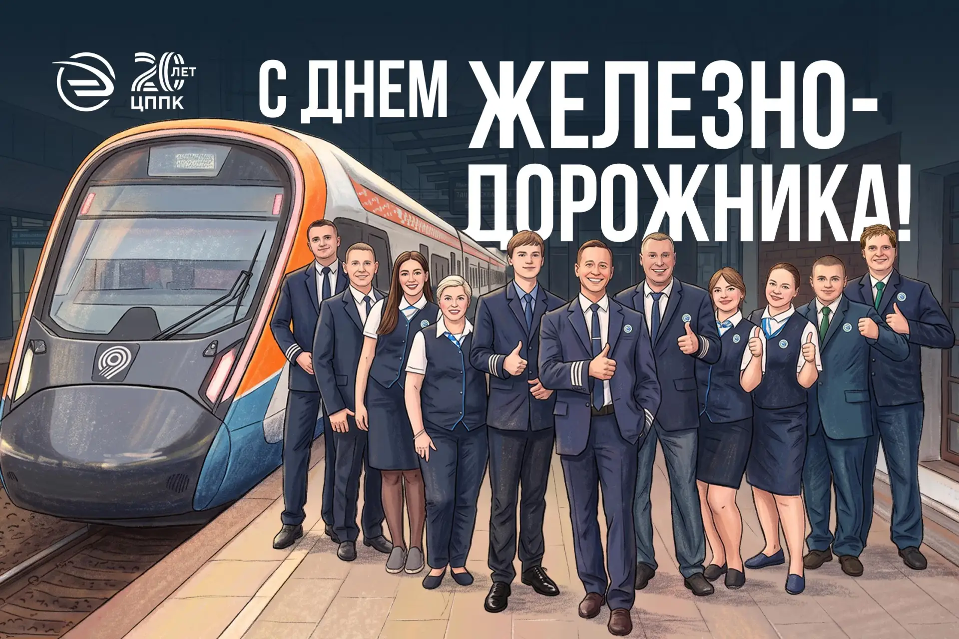 Поздравляем с Днем железнодорожника!