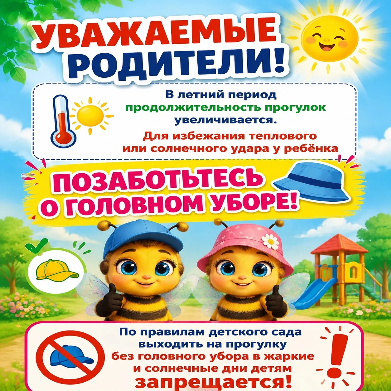 🐝 ☀️ Внимание, родители! ☀️