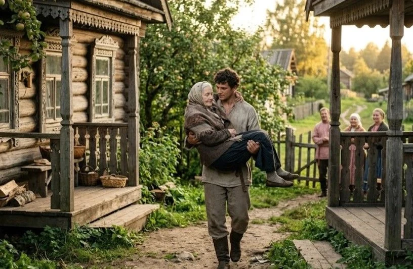 — Вот это любовь под пенсию, — фыркал кто-то у калитки, глядя, как двадцатипятилетний п...