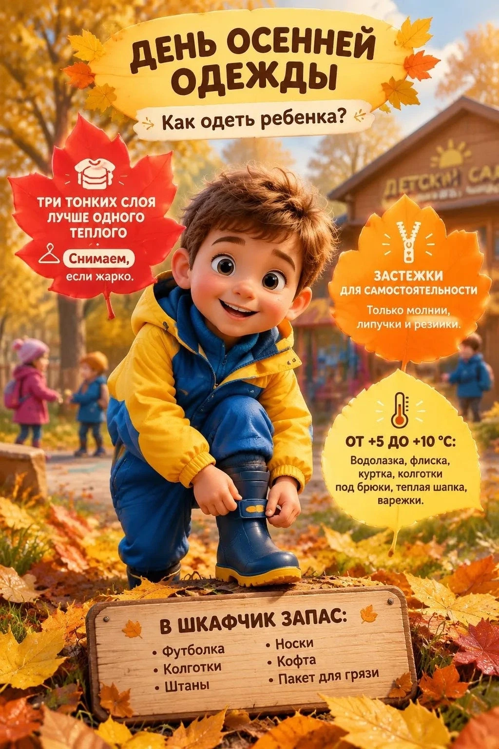 🍂 Осень — время переменчивое: утром может быть зябко и туманно, днём выглянет солнце, ...