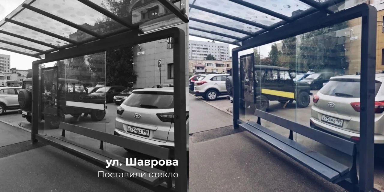 На этой неделе дорожники АО «Коломяжское» отремонтировали сразу несколько остановочных ...