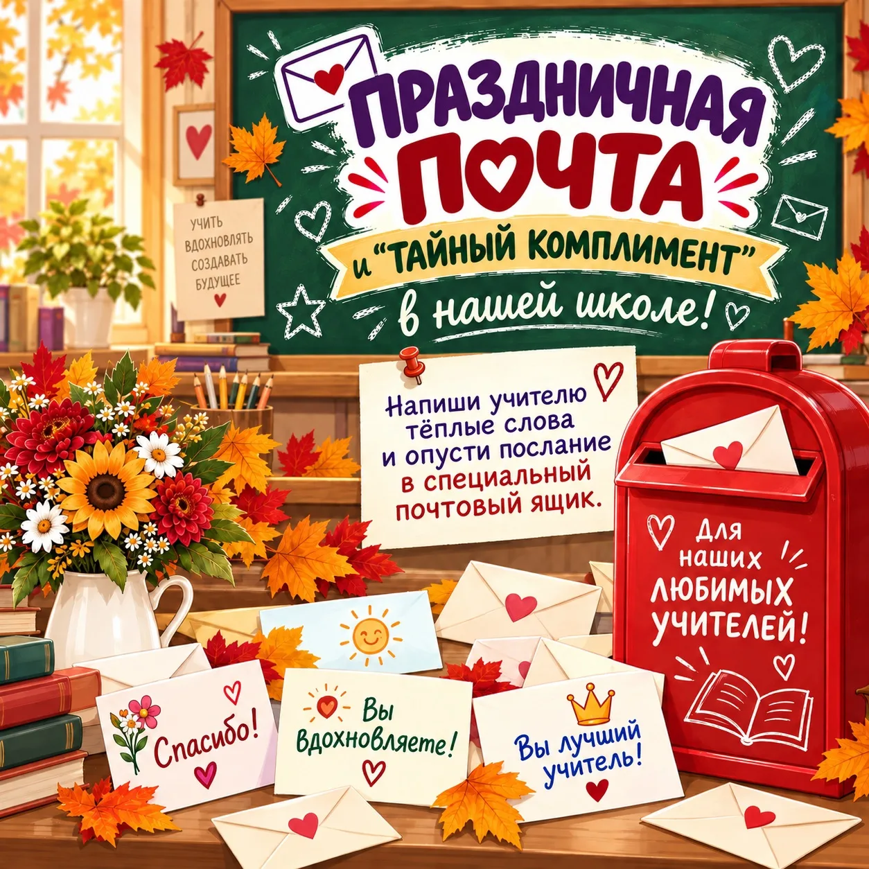 💌 Праздничная почта и «Тайный комплимент»!
