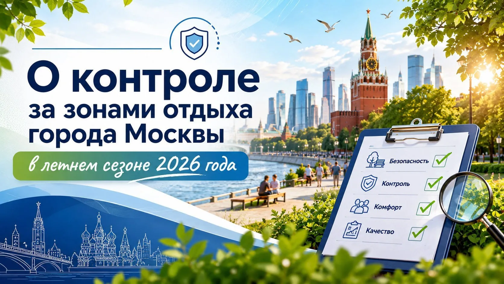 ЗОНЫ ОТДЫХА

☀️ О контроле за зонами отдыха города Москвы в летнем сезоне 2026 года 

Управление Рос